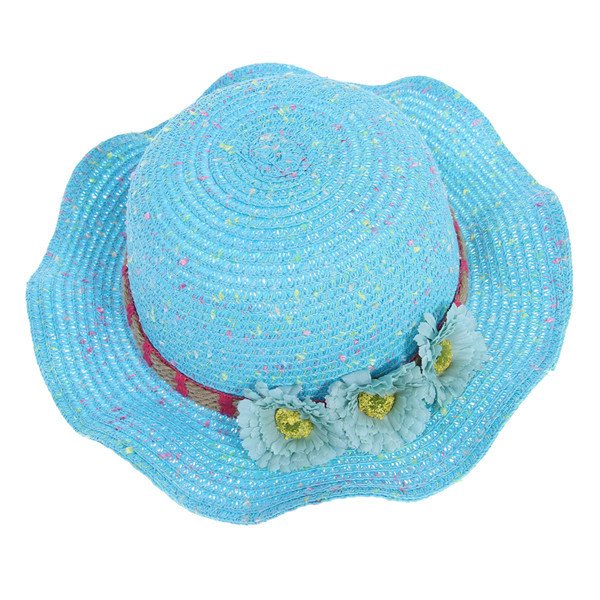 cheap blue straw fedora hat